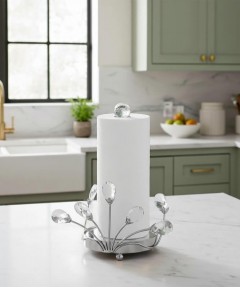 ZEYVE STONE-DECORATED PAPER TOWEL HOLDER 27x20x14cm.